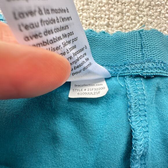 Tea Collection Teal Leggings VGUC 12-18mo - Picture 3 of 4